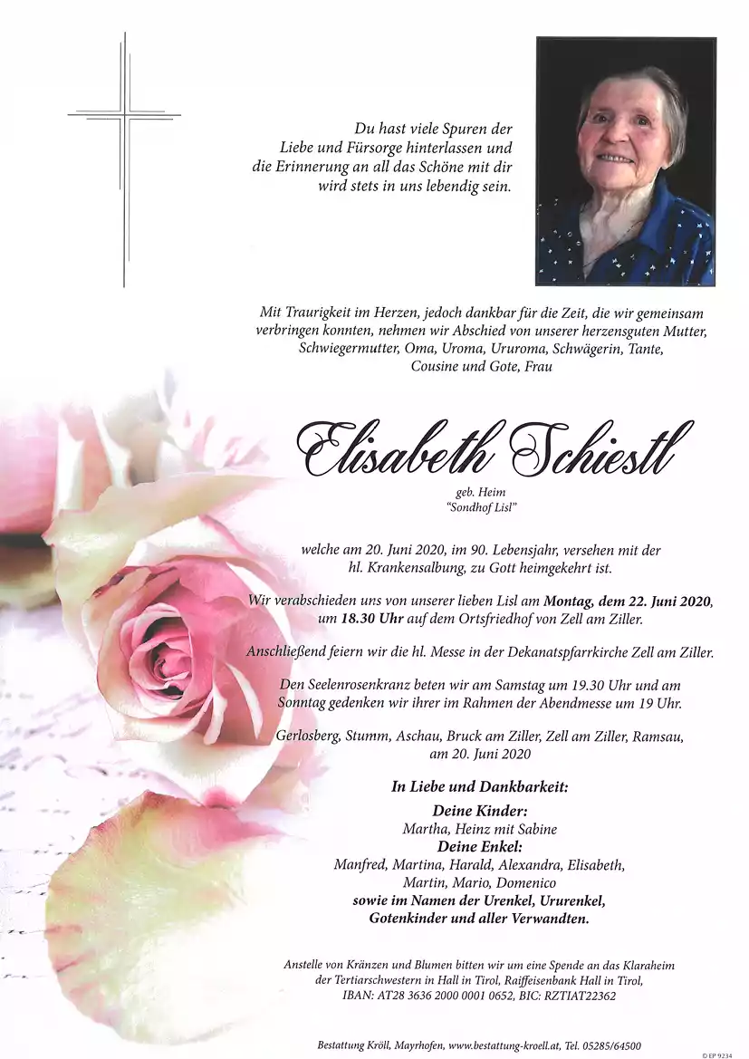 Parte von Elisabeth Schiestl